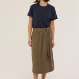 The Apron Skirt in Khaki