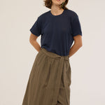 The Apron Skirt in Khaki
