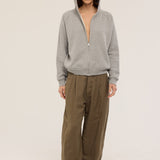 The Big Pleat Trouser in Khaki