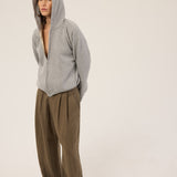 The Big Pleat Trouser in Khaki