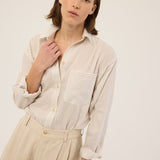 The Stripe Essential Shirt in White Tan