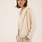 The Bird Hoodie in Ecru