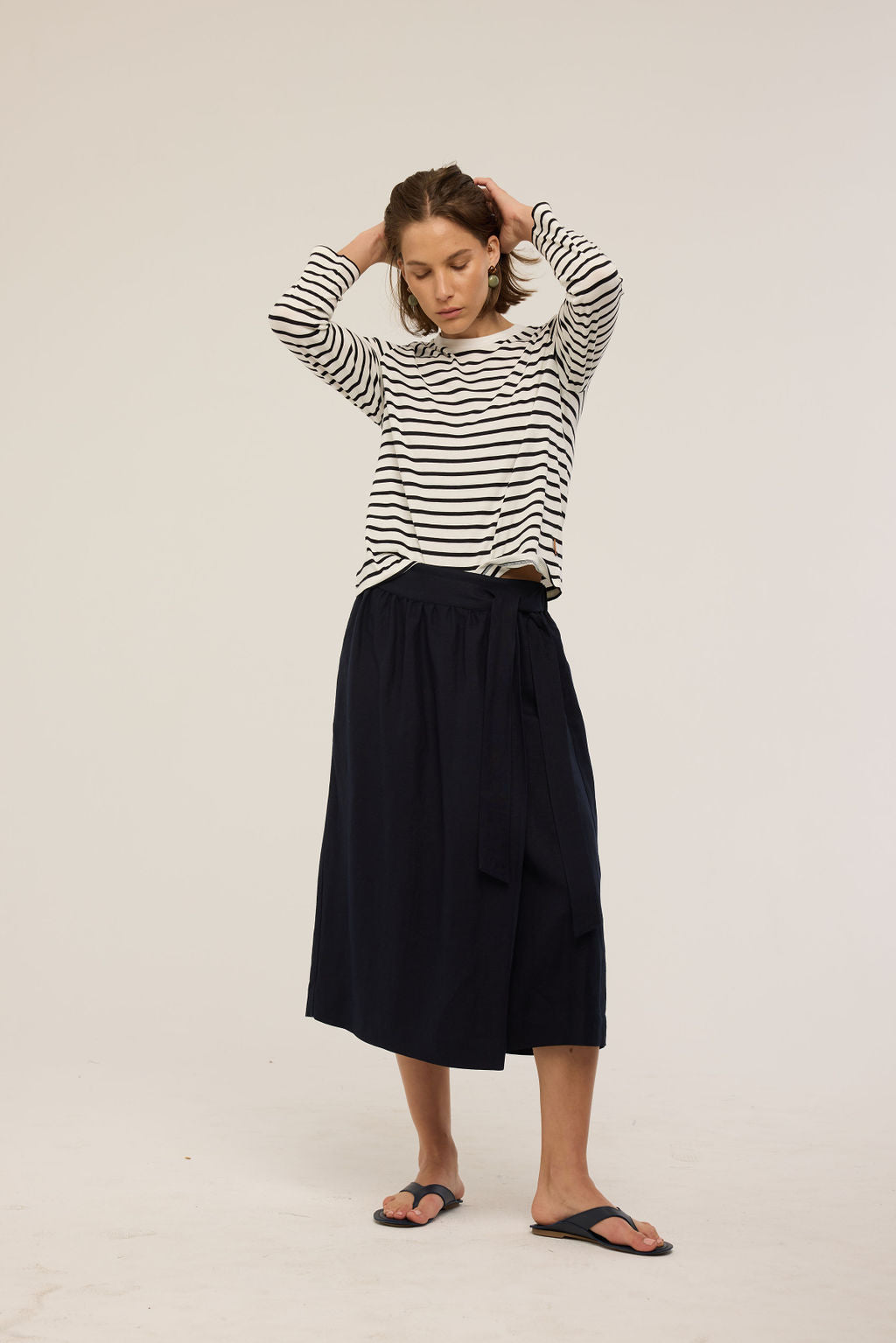 The Apron Skirt in Navy