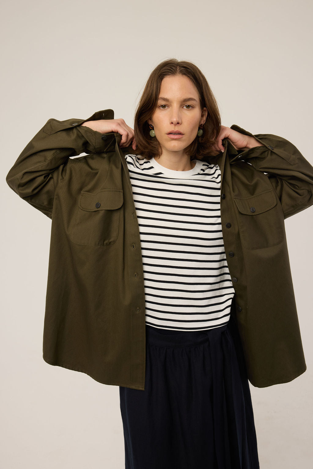 The Big Shirt in Colonial Green