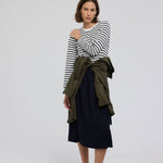 The Apron Skirt in Navy
