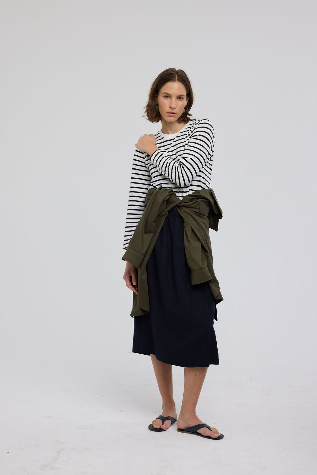 The Apron Skirt in Navy