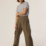 The Big Pleat Trouser in Khaki
