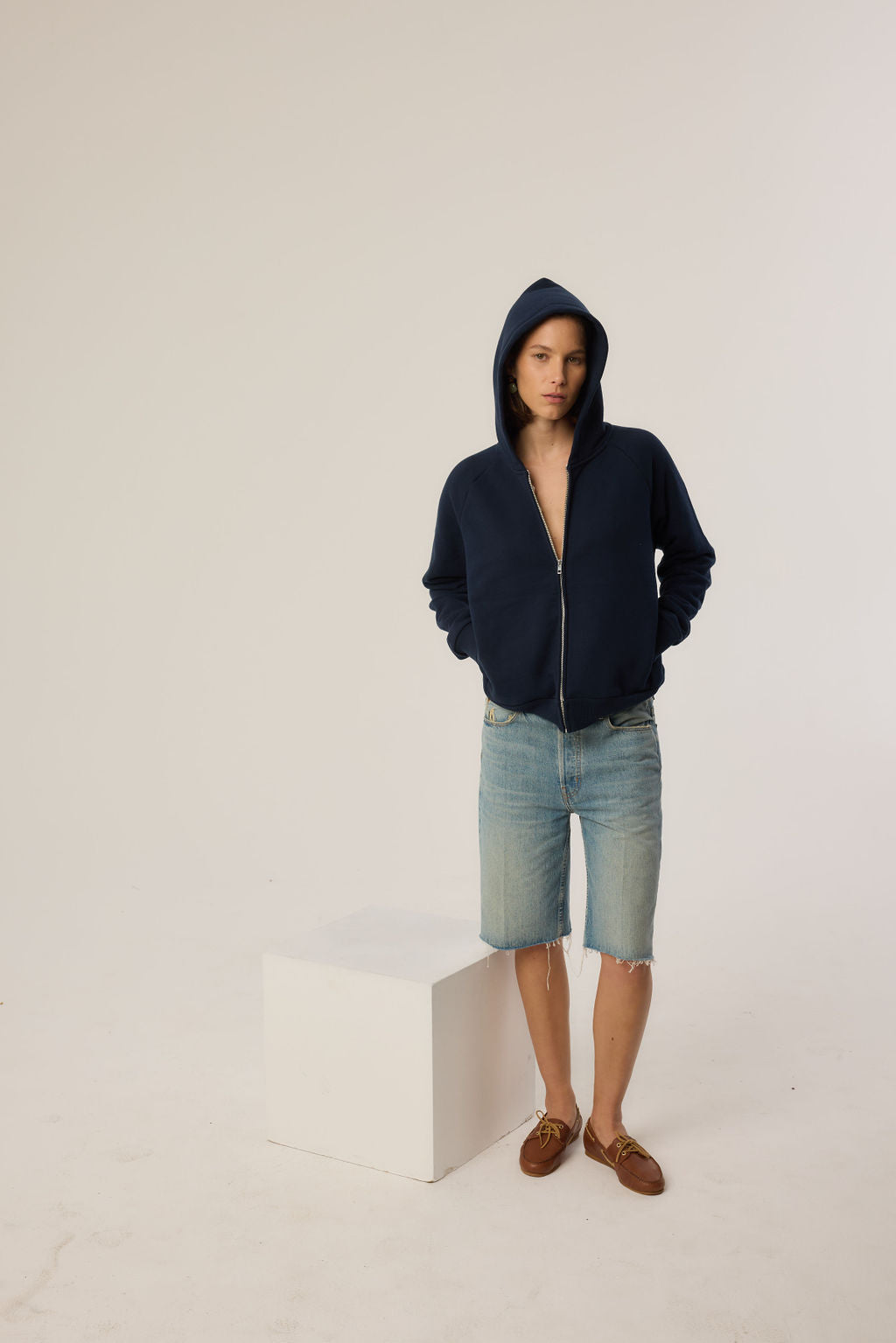 The Bird Hoodie in Navy