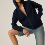 The Bird Hoodie in Navy