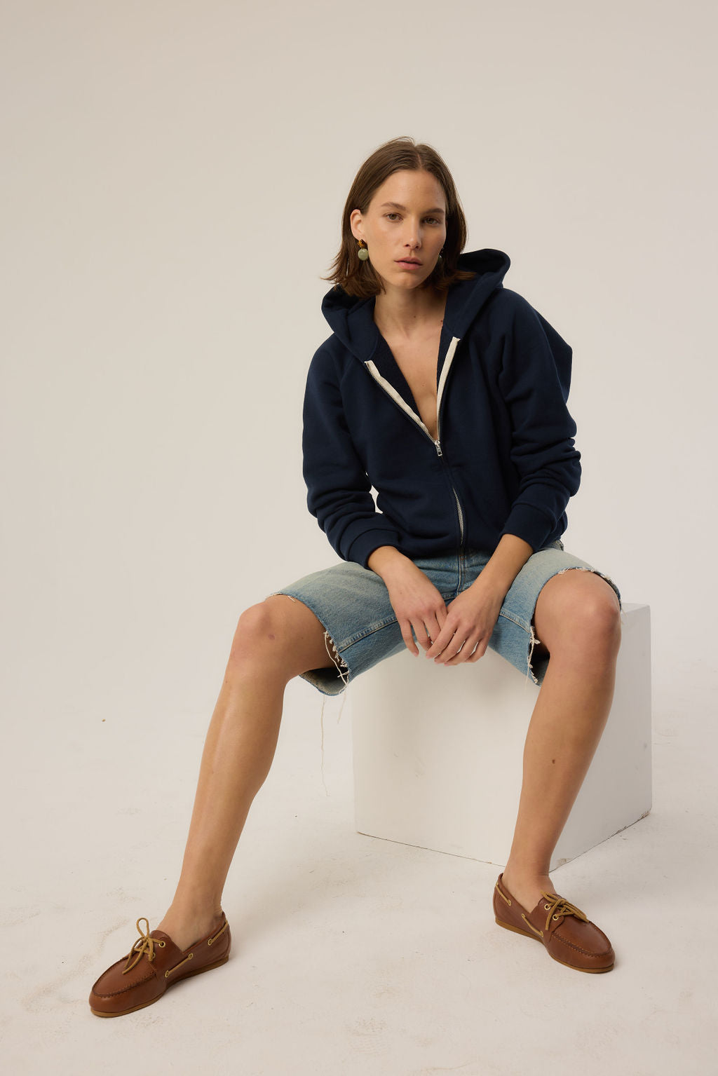 The Bird Hoodie in Navy