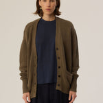 The Welt Pocket Cardigan in Khaki