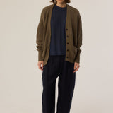The Welt Pocket Cardigan in Khaki