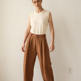 The Big Pleat Trouser in Camel