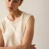 The Muscle Tee Linen in Ecru