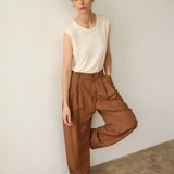 The Big Pleat Trouser in Camel