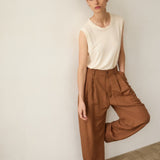 The Muscle Tee Linen in Ecru