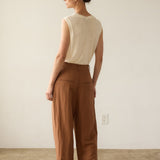 The Big Pleat Trouser in Camel