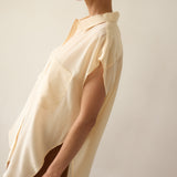 The Reiki Sleeveless Shirt in Cornsilk