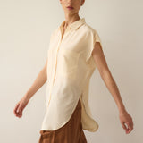 The Reiki Sleeveless Shirt in Cornsilk