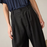 The Big Pleat Trouser in Black