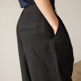 The Big Pleat Trouser in Black