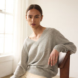 The V Fave Cashmere Sweater in Heather