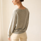 The V Fave Cashmere Sweater in Heather