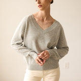 The V Fave Cashmere Sweater in Heather