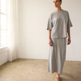 The Column Midi in Heather Grey