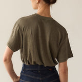 The Chameleon Tee Linen in Olive