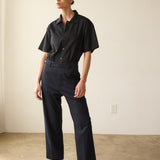 The Waist Tape Trouser in Dark Navy