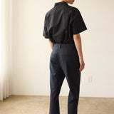 The Waist Tape Trouser in Dark Navy