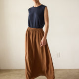 The Midi Swing Skirt in Clay