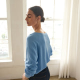 The V Fave Cashmere Sweater in Baby Blue