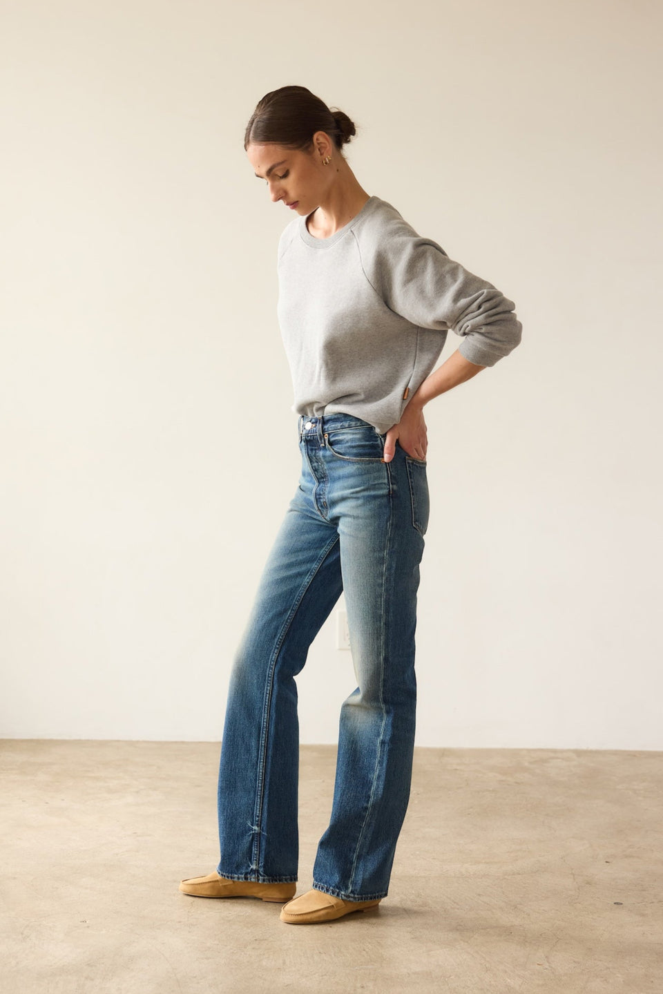 Jamie Haller New £354 Raw Rinse The Easy Jeans 26