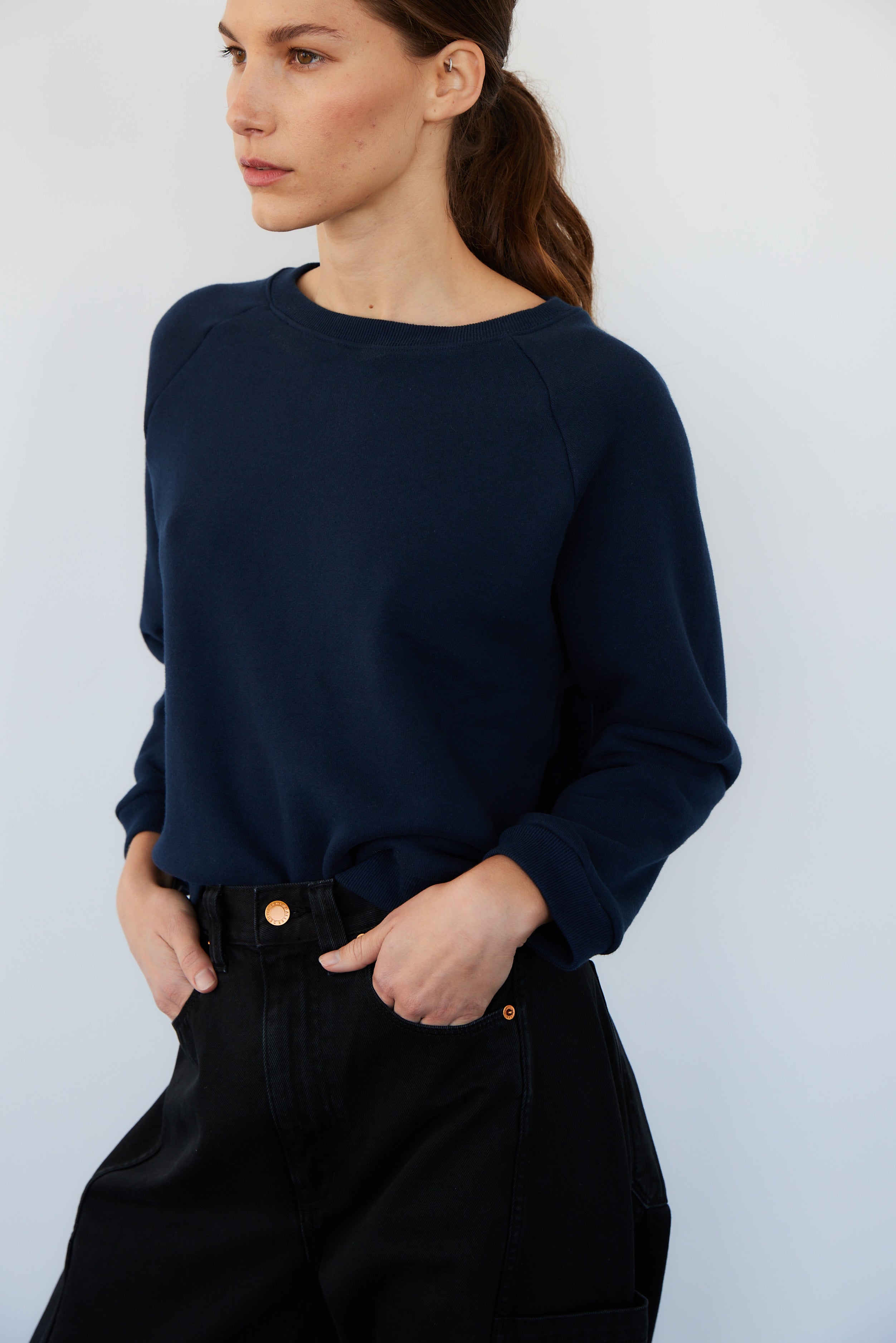 The Daily Sweatshirt in Navy - Jamie Haller