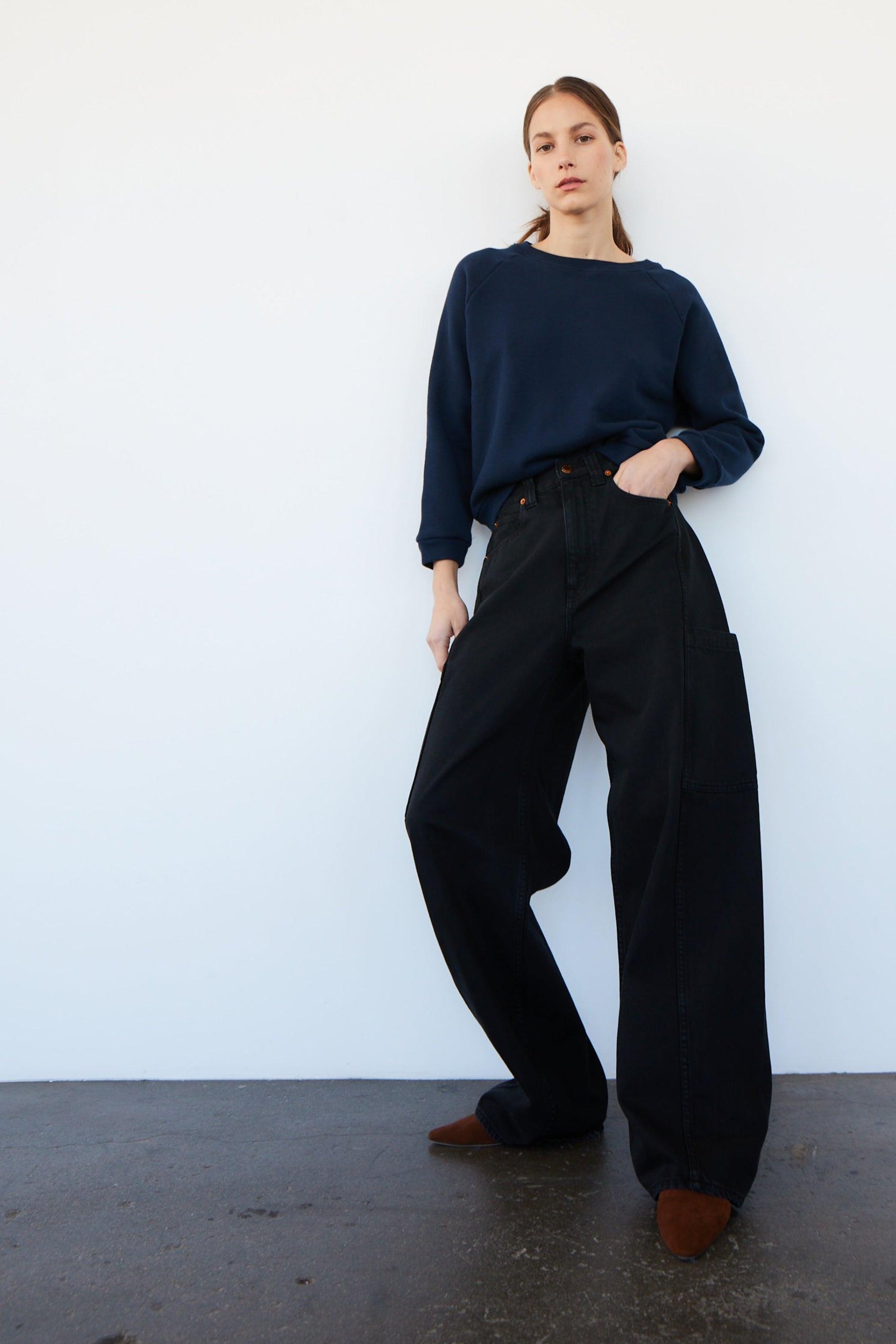 The Daily Sweatshirt in Navy - Jamie Haller