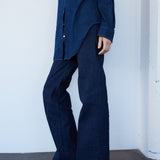 The Crease Jean in Raw Rinse