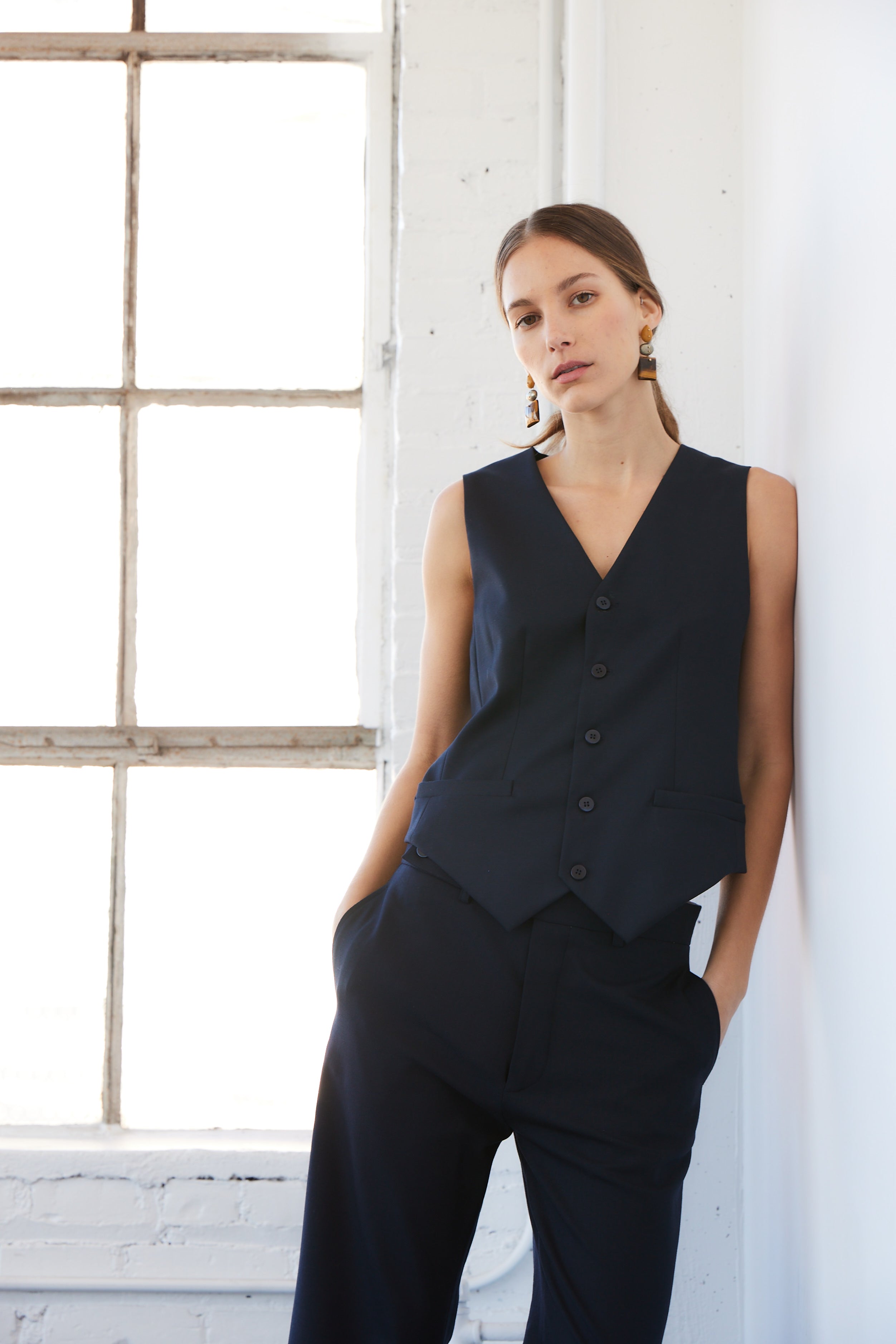 The Waistcoat in Dark Navy - Jamie Haller