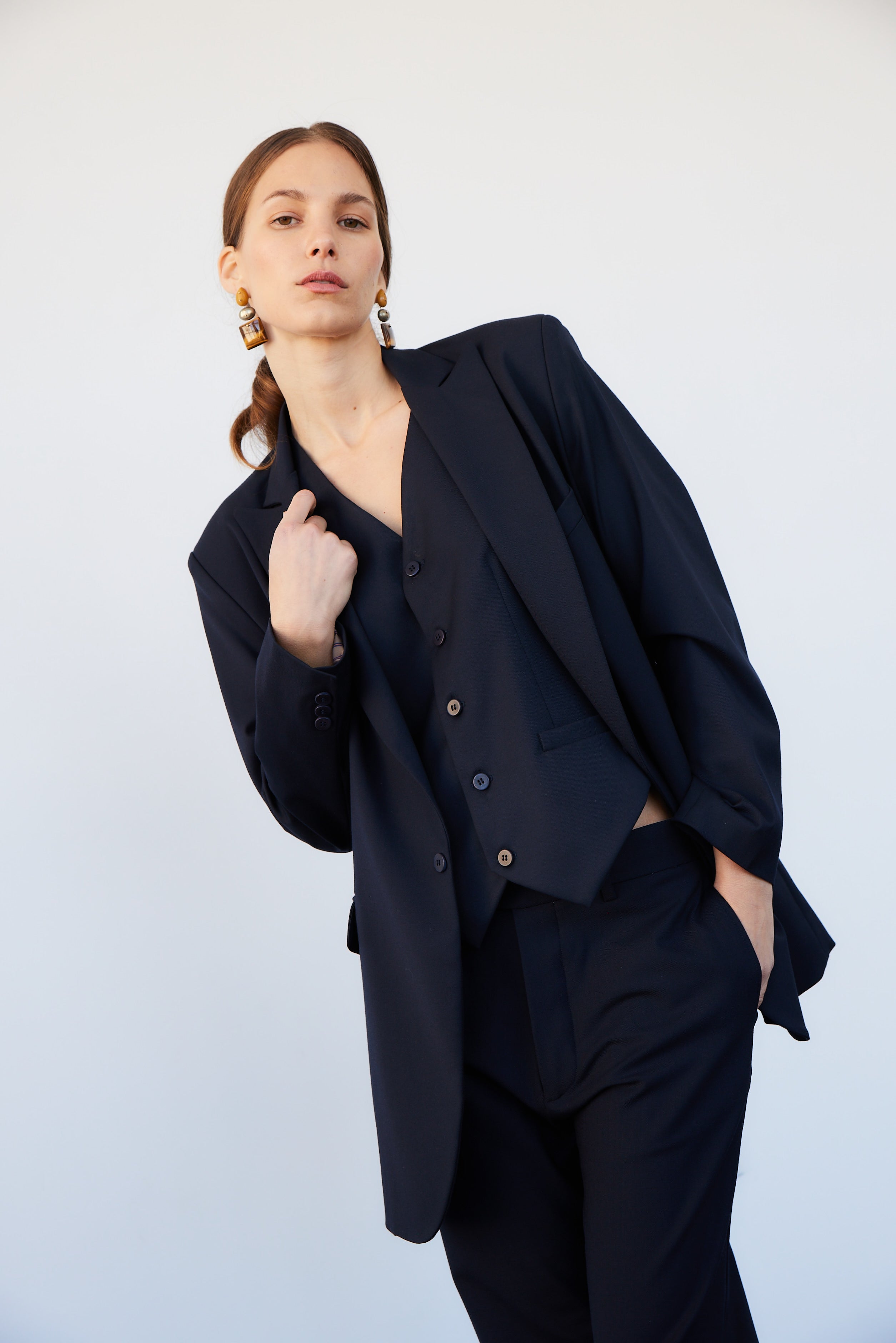 The Julius Blazer in Dark Navy - Jamie Haller