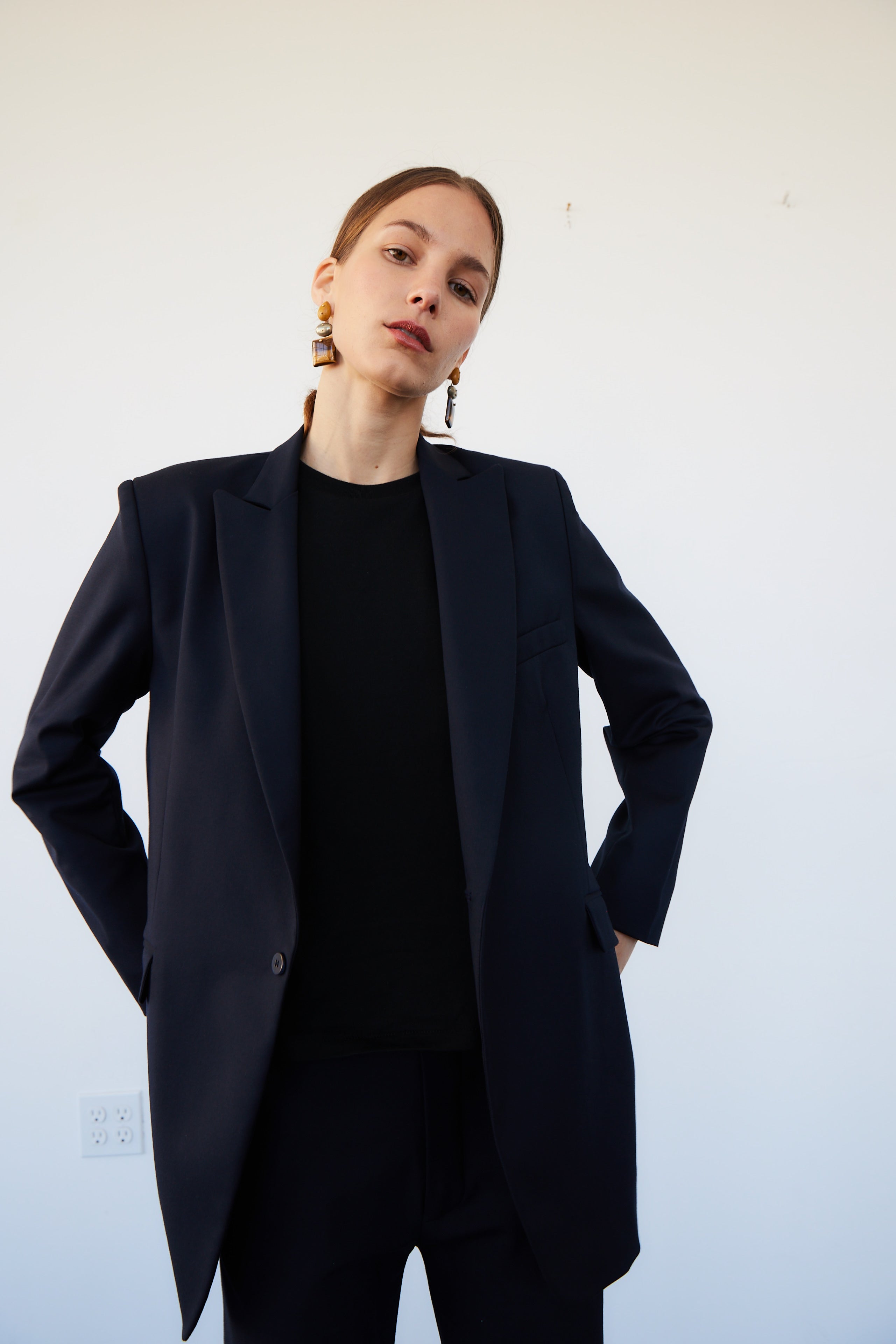 The Julius Blazer in Dark Navy Jamie Haller The Julius Blazer in Dark Navy Jamie Haller