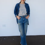 The Kenickie in Distressed Indigo. On body front - Jamie Haller