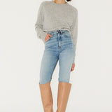 The Slim Stovepipe Jean in Spring Indigo