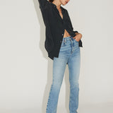 The Slim Stovepipe Jean in Spring Indigo