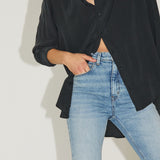 The Slim Stovepipe Jean in Spring Indigo