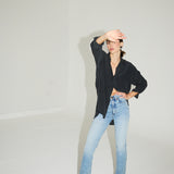 The Slim Stovepipe Jean in Spring Indigo