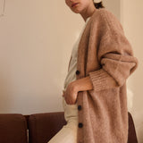 The Oversized Cardigan in Camel