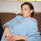 The Pullover Hoodie in Baby Blue