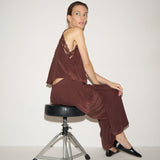 The Lounge Pant in Burgundy