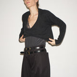 The V Fave Cashmere Sweater in Charcoal